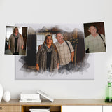 Watercolor Family Portrait