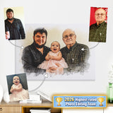 Watercolor Family Portrait
